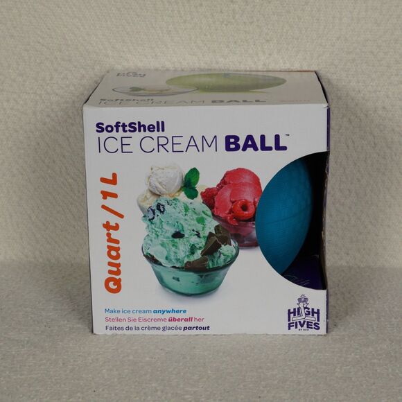 UCO Softshell Ice Cream Ball Quart/1 Liter Blue Yay Labs High Fives Maker - Picture 5 of 11
